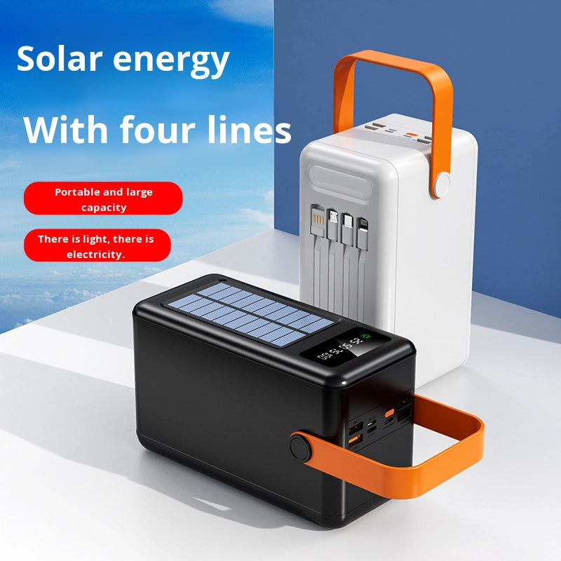 Power Bank 100000mAh – Recharge Solaire & Capacité Géante