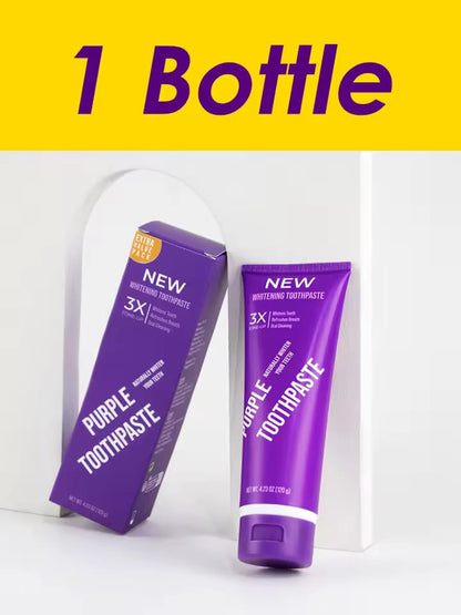 Dentifrice Violet Blanchissant – Sourire éclatant en 1 à 3 semaines ✨