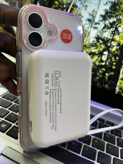 MINI POWER BANK MAGNÉTIQUE QI - 10000MAH - CHARGEUR SANS FIL