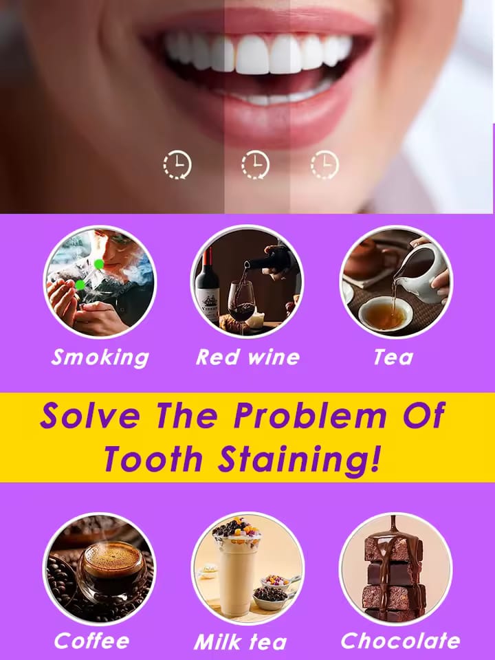 Dentifrice Violet Blanchissant – Sourire éclatant en 1 à 3 semaines ✨