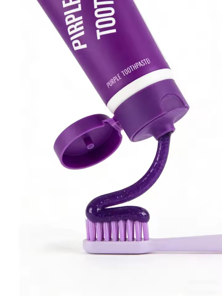 Dentifrice Violet Blanchissant – Sourire éclatant en 1 à 3 semaines ✨