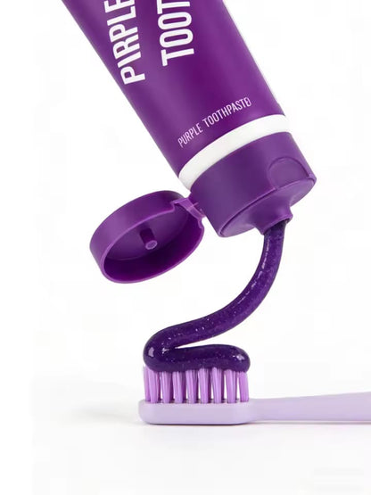 Dentifrice Violet Blanchissant – Sourire éclatant en 1 à 3 semaines ✨