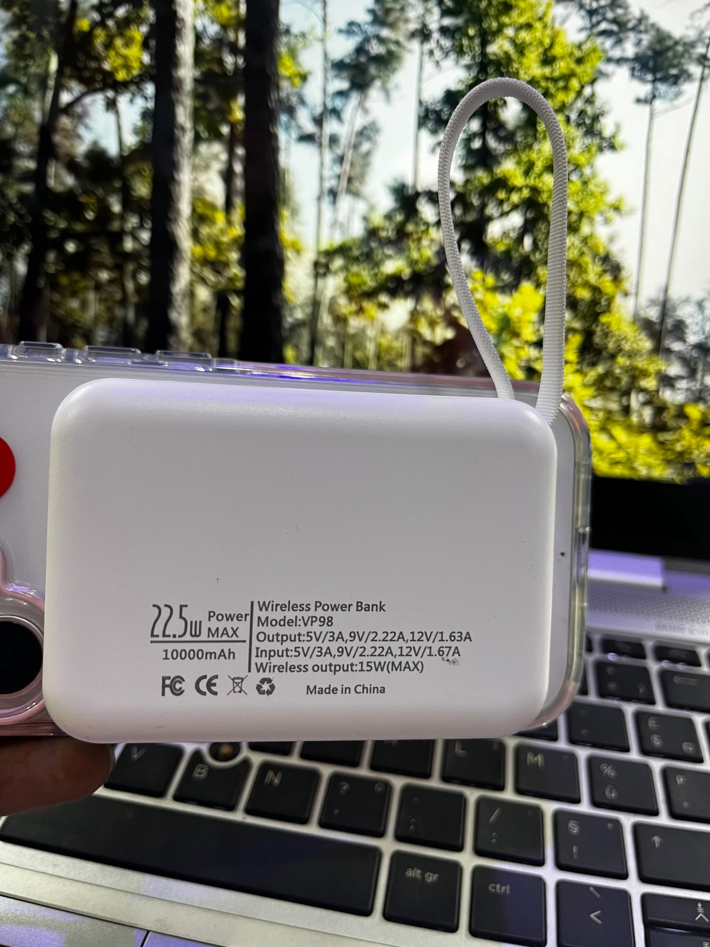 MINI POWER BANK MAGNÉTIQUE QI - 10000MAH - CHARGEUR SANS FIL