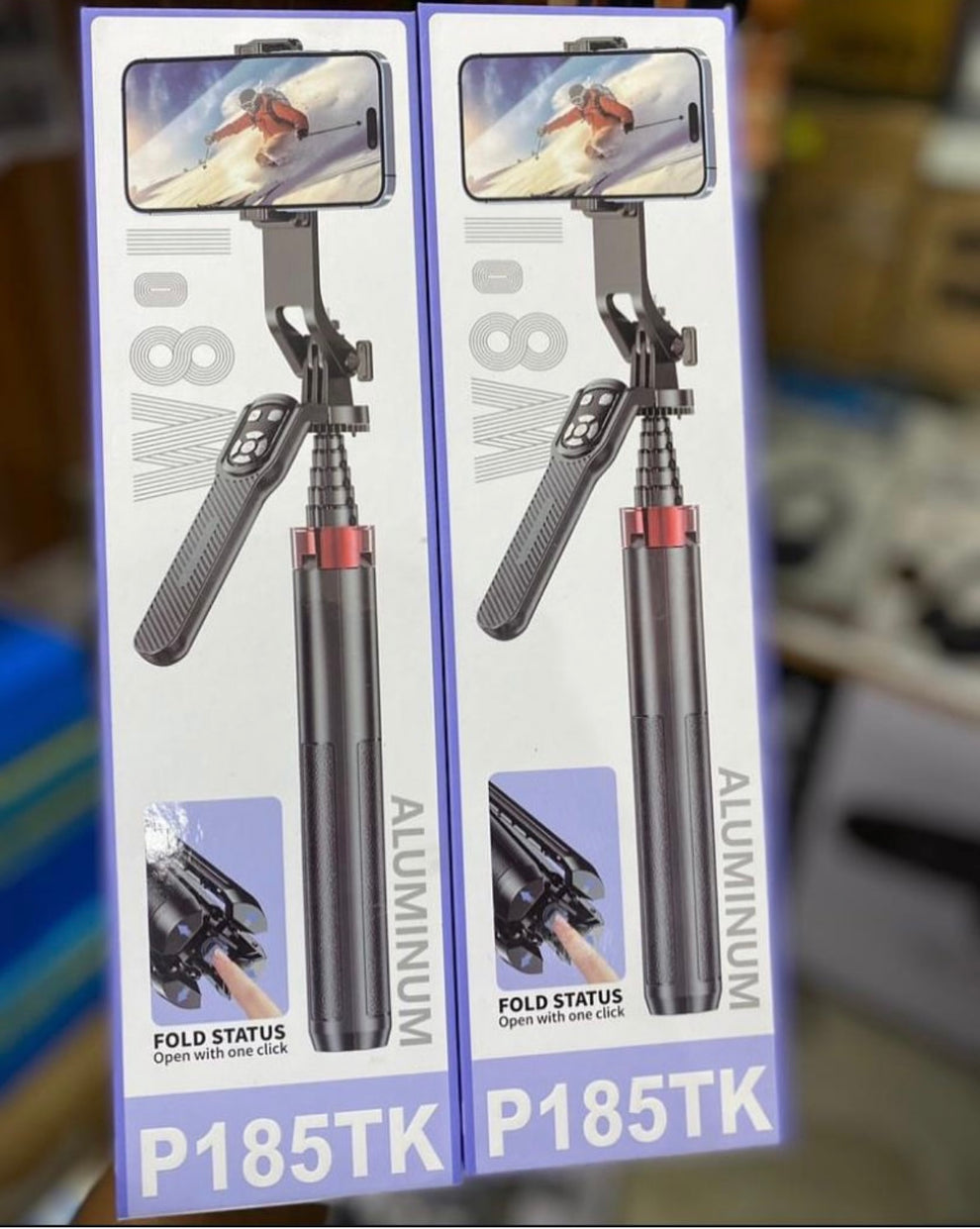 P185TK – Trépied & Perche à Selfie Multifonction en Aluminium