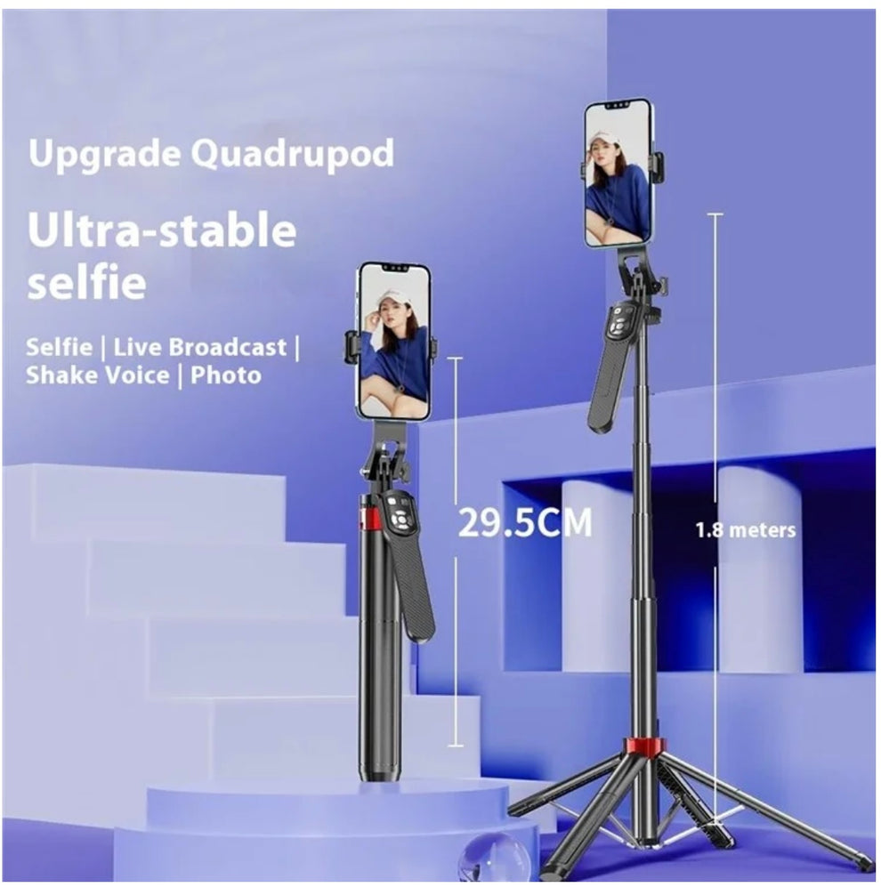 P185TK – Trépied & Perche à Selfie Multifonction en Aluminium