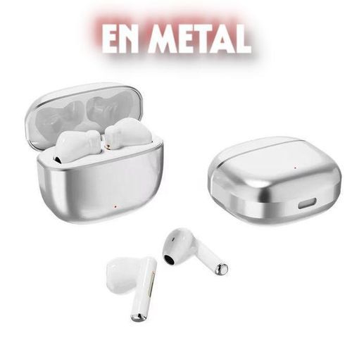 Écouteurs Sans Fil K330 – Design Métallique & Son Premium